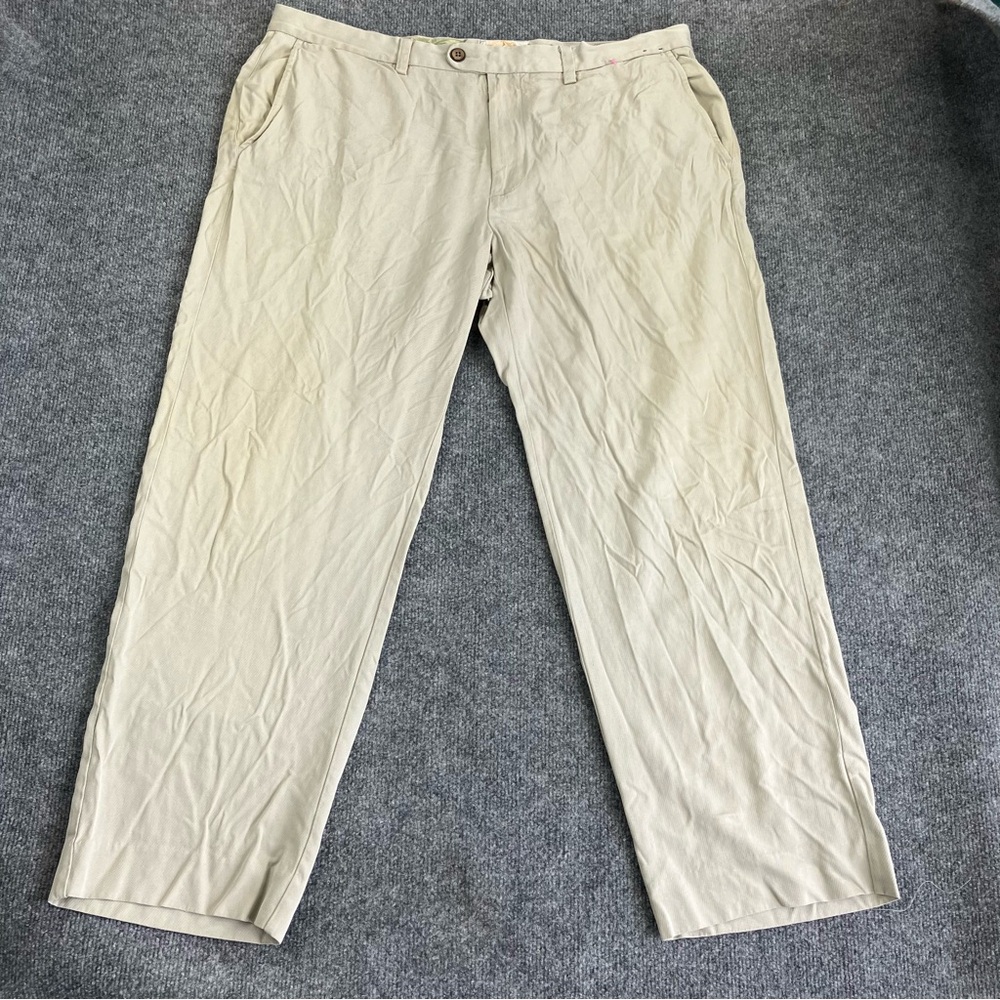 Tommy Bahama Pants Mens 38x30 Silk Chino Casual Flat Front Golf
